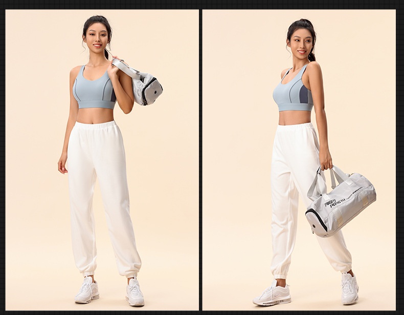 Sports Bra With Cross-back Design And Supportive Shockproof Fit_voghion.com