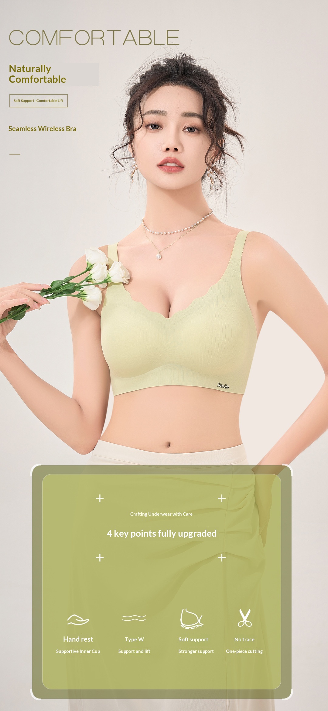 Seamless Sports Bra With Push-up Support And Fixed Padding_voghion.com