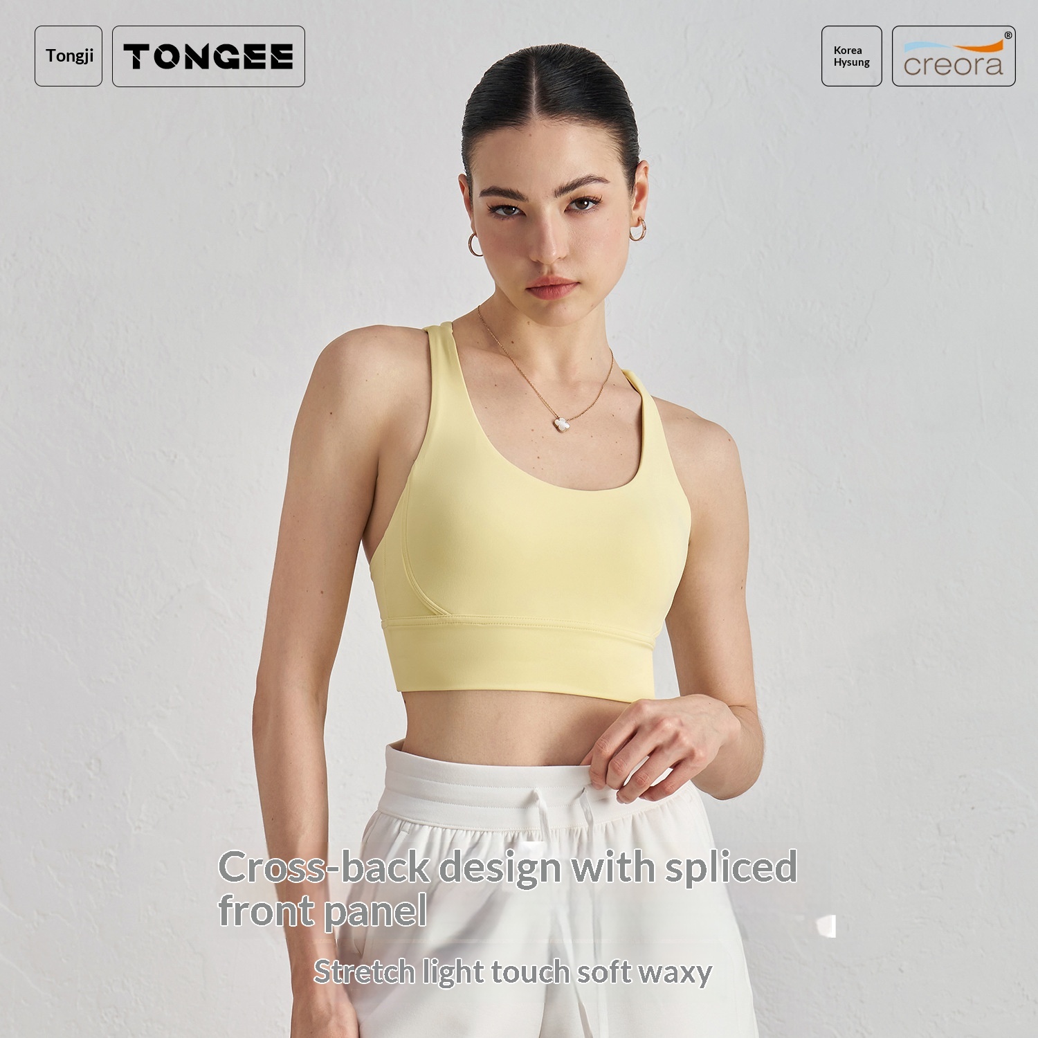 High Quality Tongjimei Backless Sports Bra With Chest Pads, Yoga Vest, Pilates Training Running Fitness Top_voghion.com