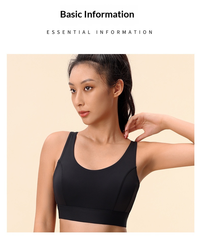 Sports Bra With Cross-back Design And Supportive Shockproof Fit_voghion.com