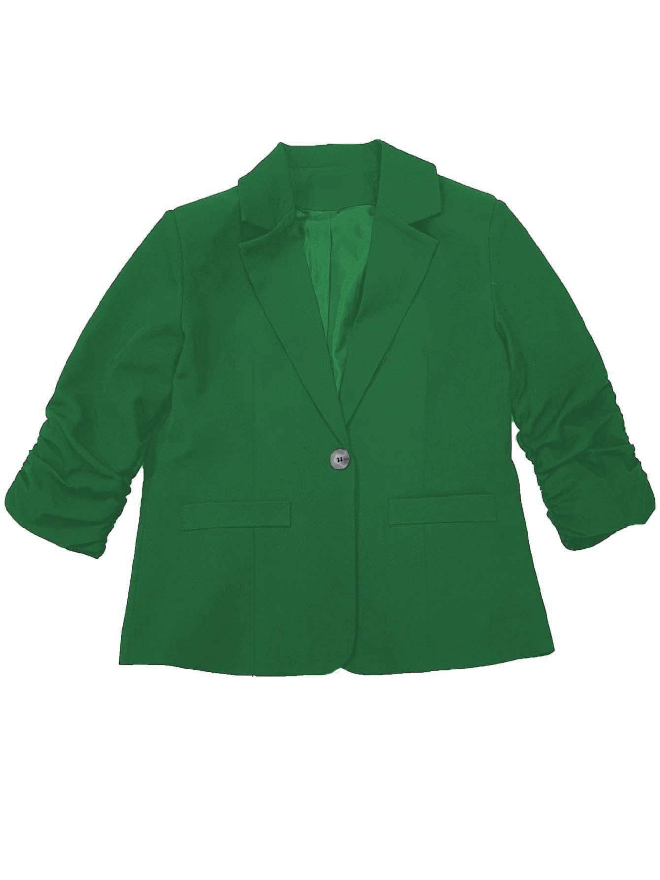 Giacca blazer donna con maniche a tre quarti per lavoro casual_voghion.com