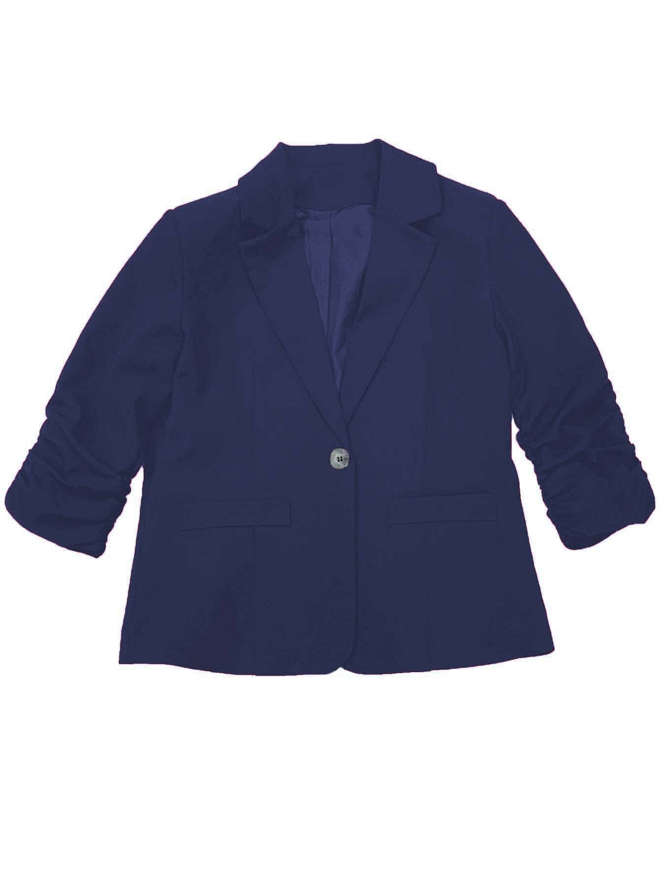 Giacca blazer donna con maniche a tre quarti per lavoro casual_voghion.com