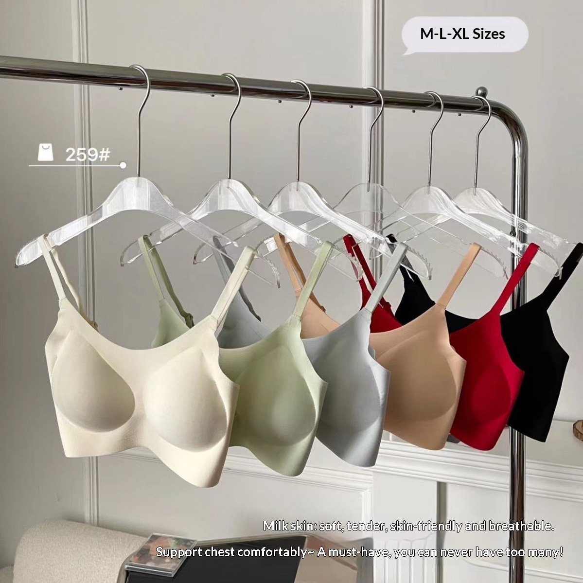 Soutien-gorge de sport sans coutures, de haute qualité et sans taille, pour femmes à petite poitrine, effet push-up, anti-affaissement, bonnets fixes, antichoc, style débardeur._voghion.com