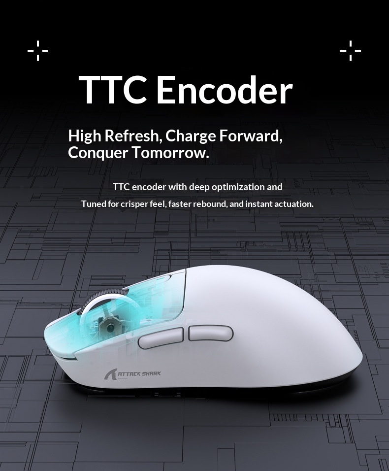 Attack Shark X3 Leichte PAW3395 Gaming-Drei-Modus-Funkmaus_voghion.com