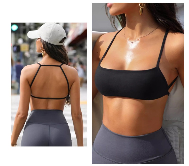 Sportbeha voor dames push-up met open rug voor hardlopen_voghion.com