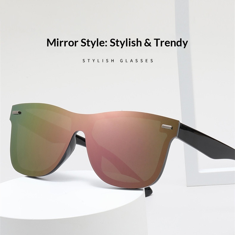 Tor zur Wildnis Fashion Trend Einteilige rahmenlose Sonnenbrille mit UV-Schutz für Herren und Damen, grenzüberschreitend europäisch und amerikanisch_voghion.com