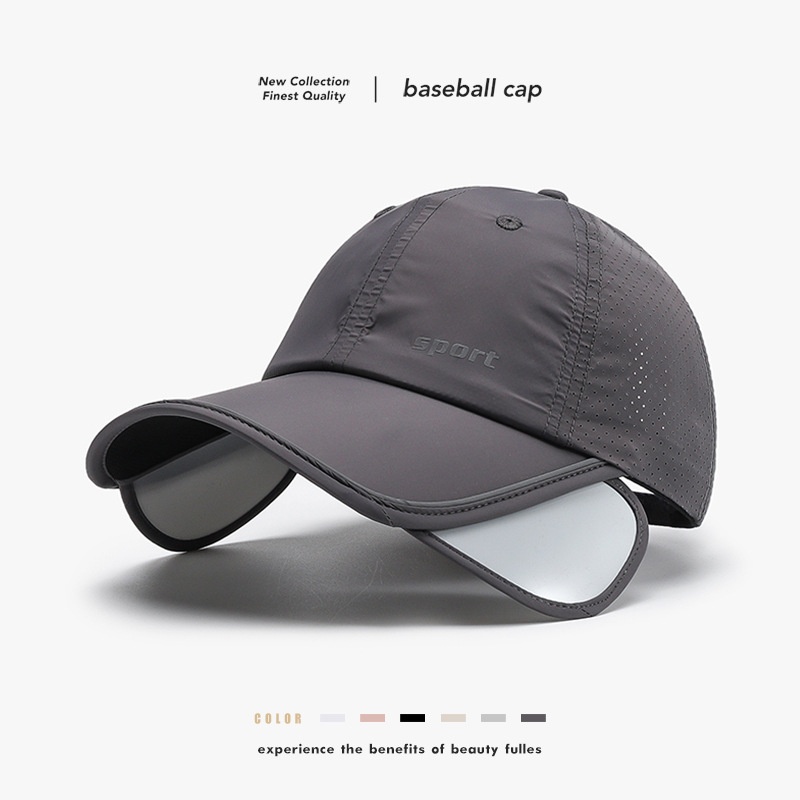 Tor Zur Wildnis New Wide Brim Expandable Summer Baseball Women, Sunshade Hat, Outdoor Casual Versatile Duckbill Cap For Men_voghion.com