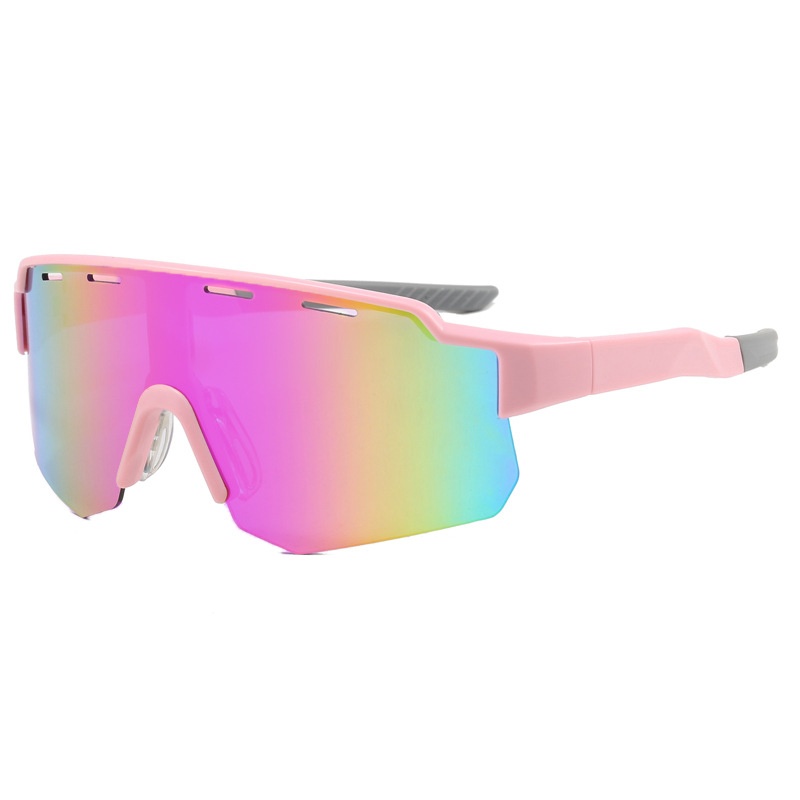 Lunettes de soleil Tor Zur Wildnis New Cross-Border Outdoor Sports Climbing Glasses pour hommes, coupe-vent, grande monture, monobloc, anti-UV, pour femmes_voghion.com
