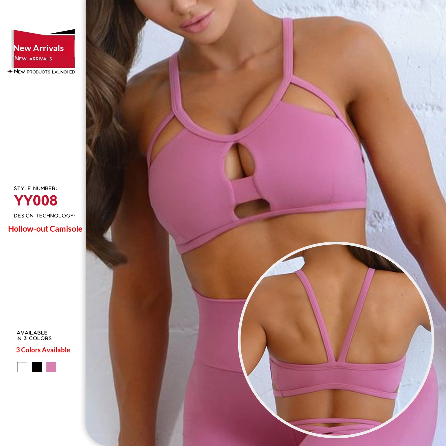 Tor Zur Wildnis Cross-Border Outdoor Summer Fitness Yoga Sports Barely There Shockproof Push-Up Quick-Dry Hollow Out Beautiful Back Bra_voghion.com