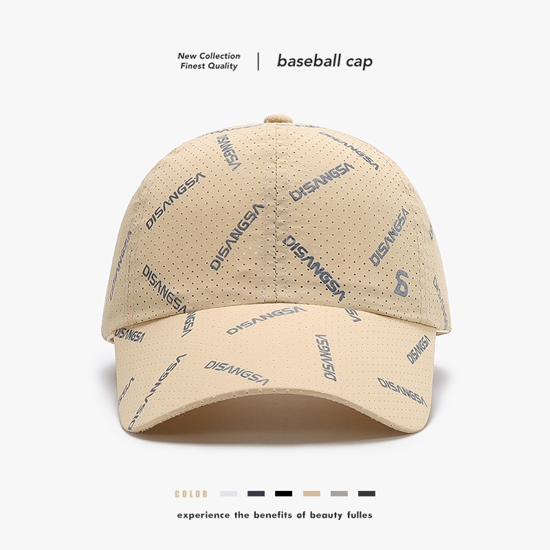 Tor Zur Wildnis Summer Sunshade Sun Protection Quick-Dry Mesh Baseball Men's Outdoor Versatile Breathable Letter Duckbill Cap Wholesale_voghion.com