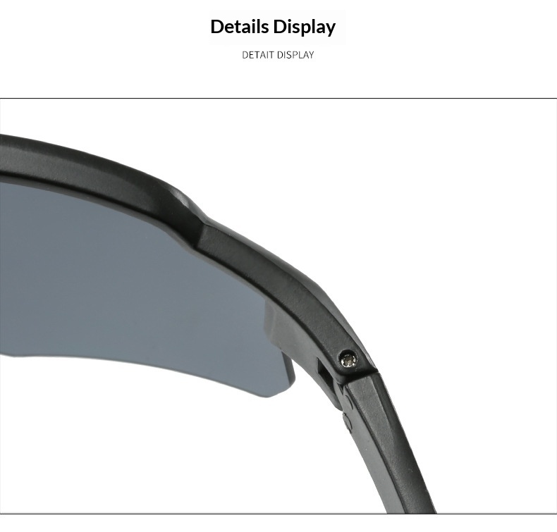 Lunettes de soleil Tor Zur Wildnis New Cross-Border Outdoor Sports Climbing Glasses pour hommes, coupe-vent, grande monture, monobloc, anti-UV, pour femmes_voghion.com