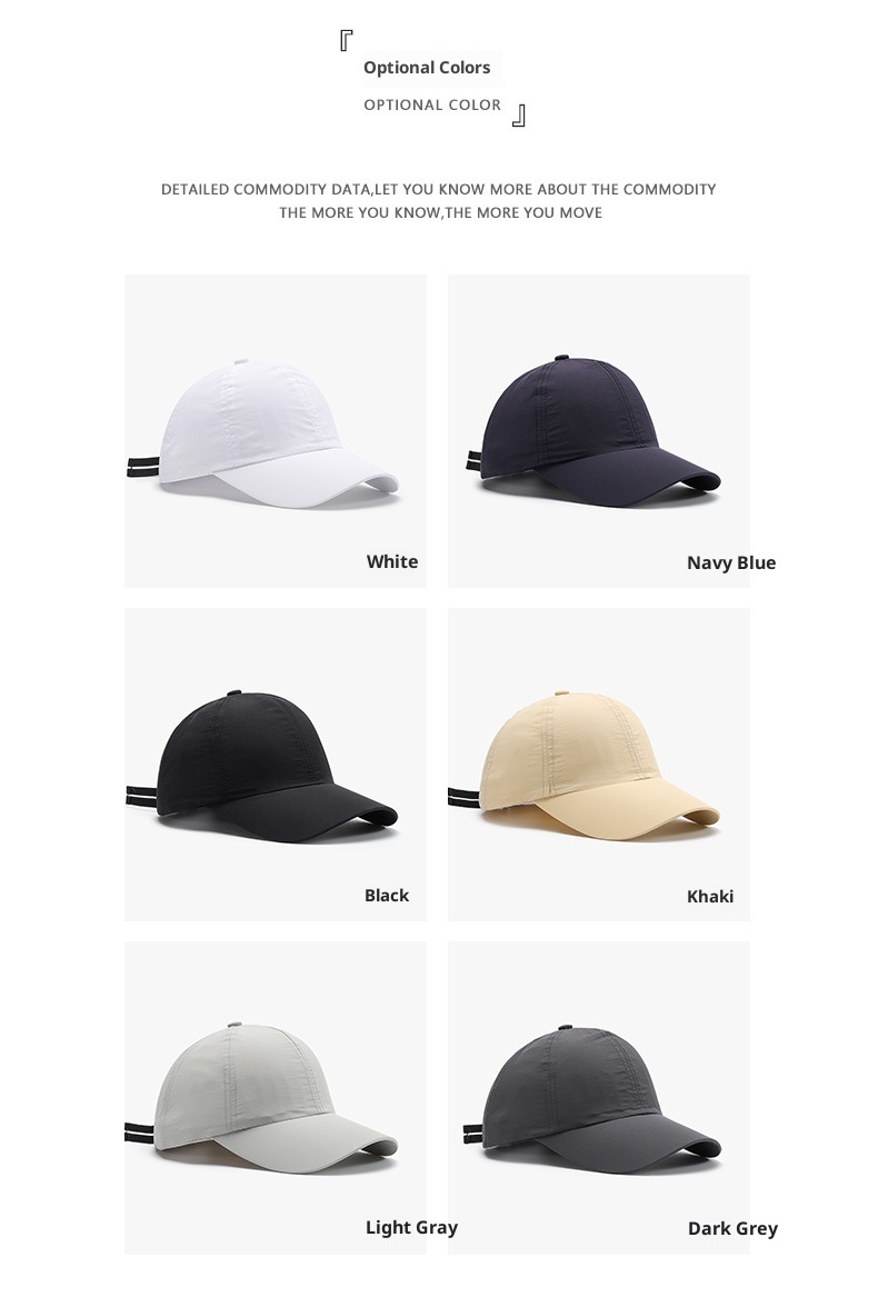 Quick Dry Sunshade Baseball Cap Breathable Summer Outdoor Hat_voghion.com