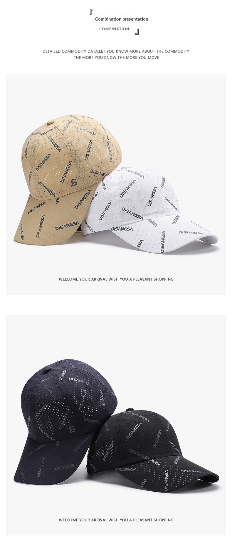 Breathable Baseball Cap For Men Quick-dry Outdoor Sun Protection_voghion.com