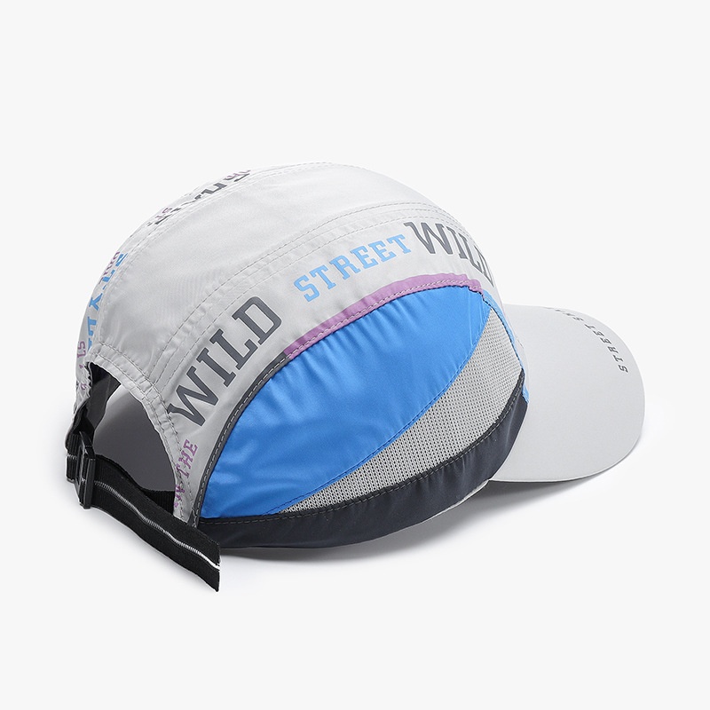 Tor Zur Wildnis Sommer Schnelltrocknender Outdoor-Hut mit weichem Oberteil und Mesh-Einsätzen, ideal zum Klettern, Angeln und Sonnenhut für Herren. Vielseitig, atmungsaktiv und mit Buchstabenmuster._voghion.com