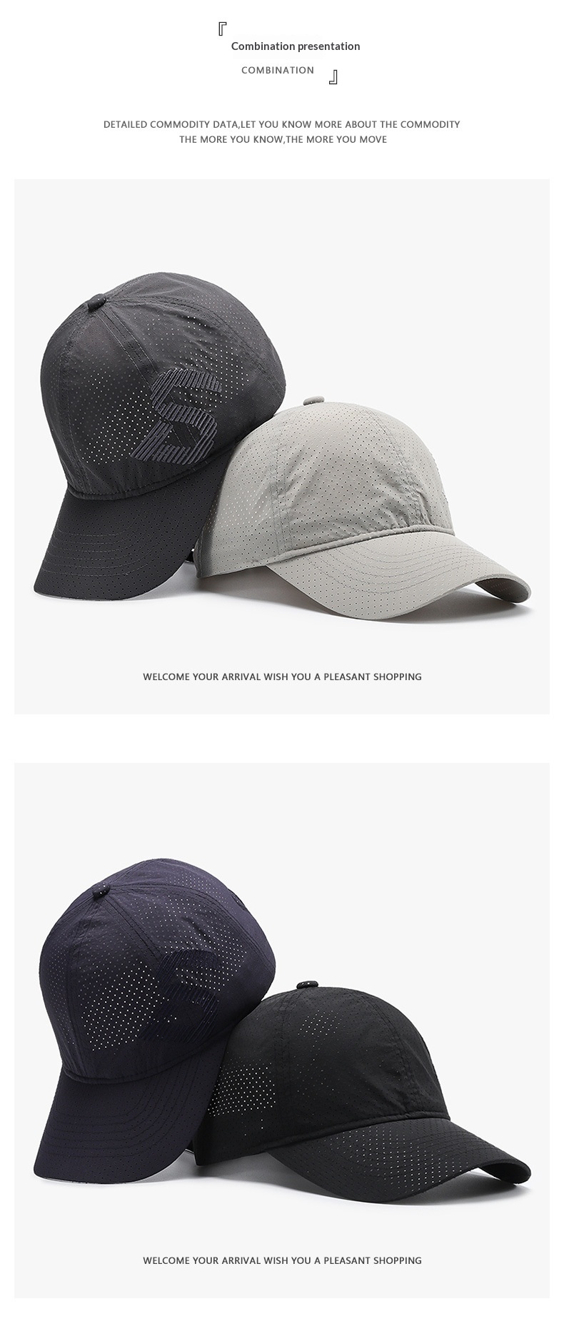Perforated Quick Dry Mesh Baseball Cap Breathable Sun Hat_voghion.com