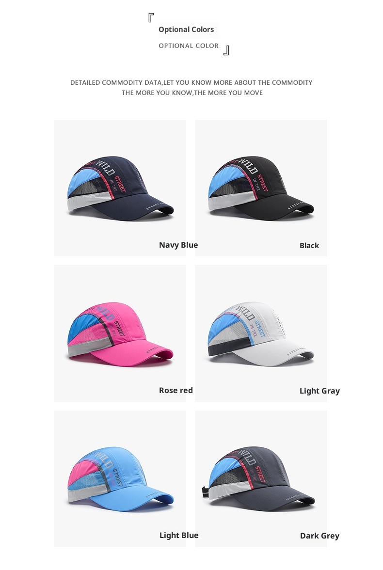 Quick Dry Outdoor Sun Hat Baseball Cap For Men Breathable Mesh_voghion.com