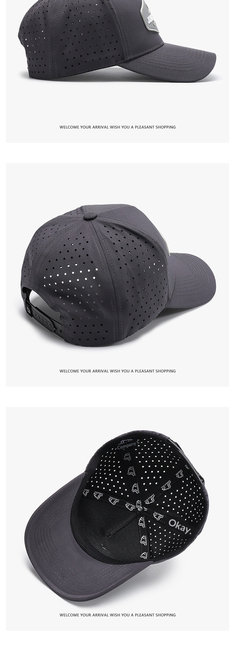 Baseball Cap Embroidered Duckbill Sunshade Breathable Unisex Hat_voghion.com