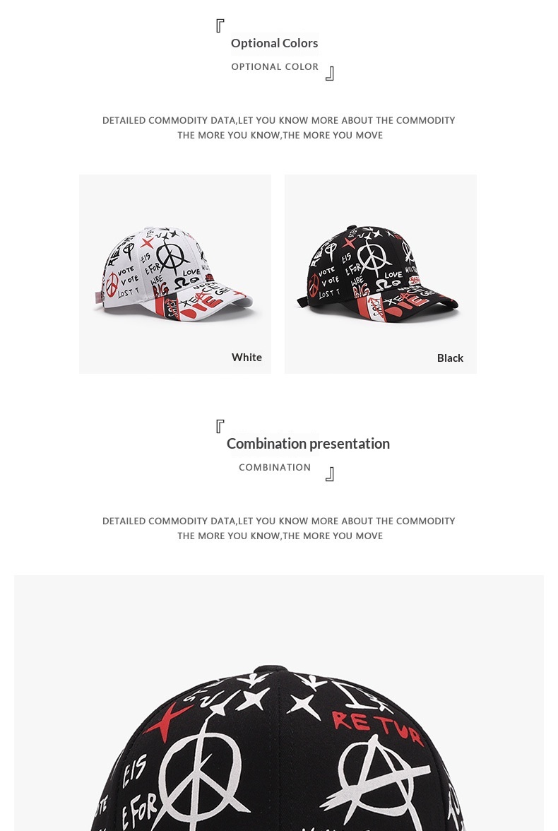 Graffiti Fashion Personality Baseballcap Für Damen Outdoor_voghion.com