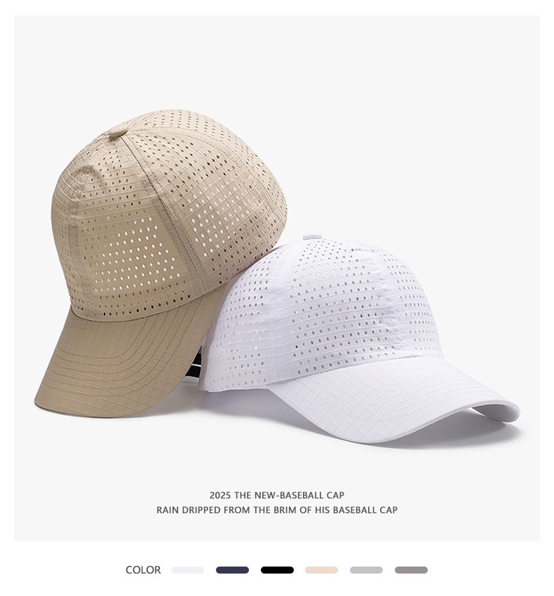 Mesh Baseball Cap Sun Hat Quick Dry Breathable For Men And Women_voghion.com