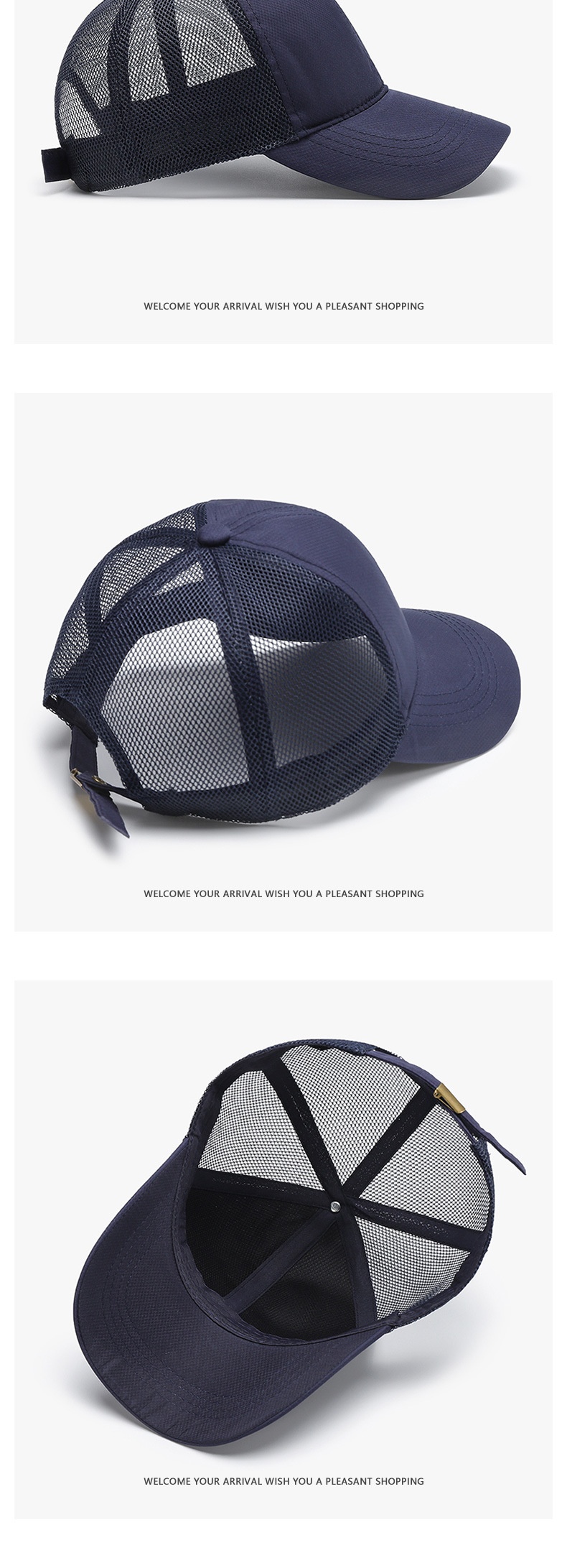 Breathable Mesh Baseball Cap For Men Comfortable Outdoor Sun Hat_voghion.com