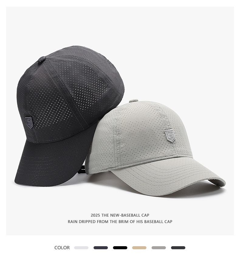 Cappellino baseball uomo forato traspirante asciugatura rapida_voghion.com