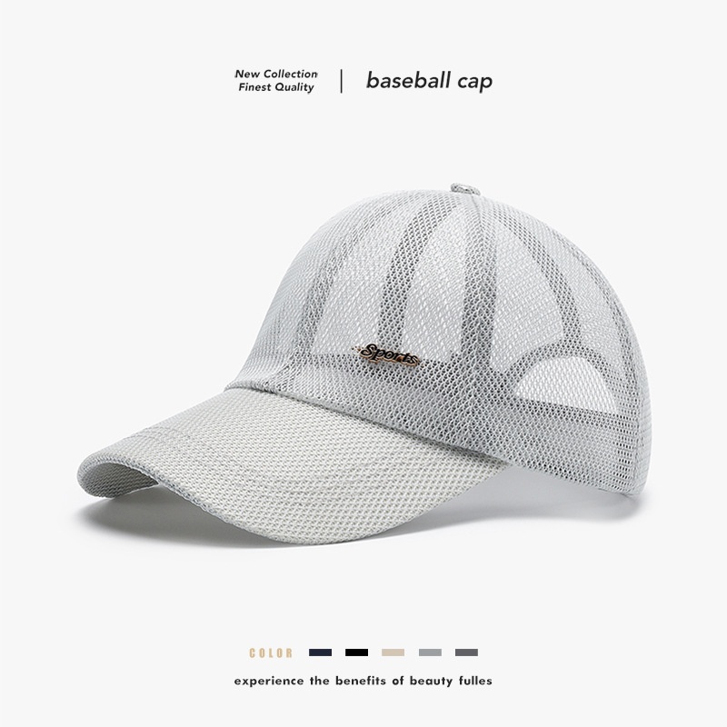 Gorra Tor Zur Wildnis de verano para hombre, de malla, para exteriores, béisbol, con letras, para pesca transfronteriza, deportes, viajes, parasol, protector solar, gorra de pico de pato, venta al por mayor_voghion.com