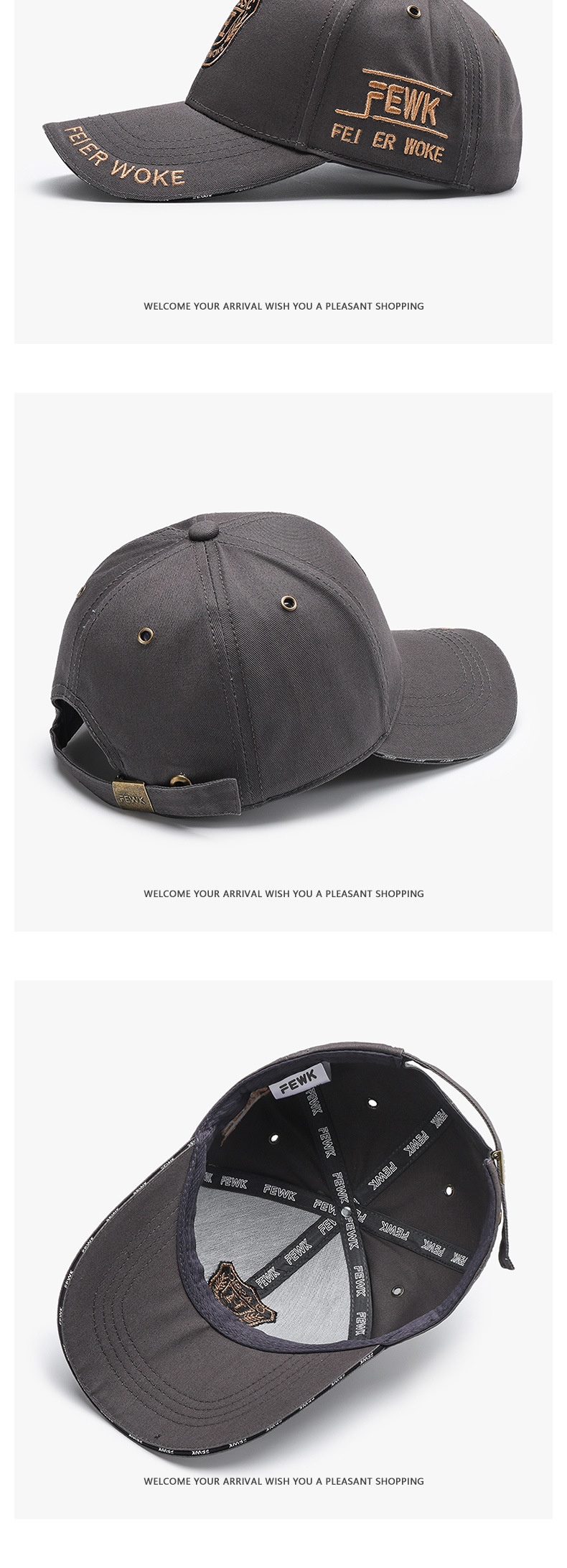 Broderad baseballkeps för män och kvinnor i streetstil_voghion.com