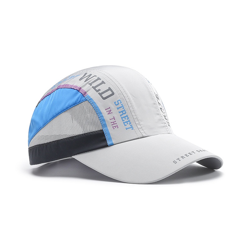 Tor Zur Wildnis Sommer Schnelltrocknender Outdoor-Hut mit weichem Oberteil und Mesh-Einsätzen, ideal zum Klettern, Angeln und Sonnenhut für Herren. Vielseitig, atmungsaktiv und mit Buchstabenmuster._voghion.com