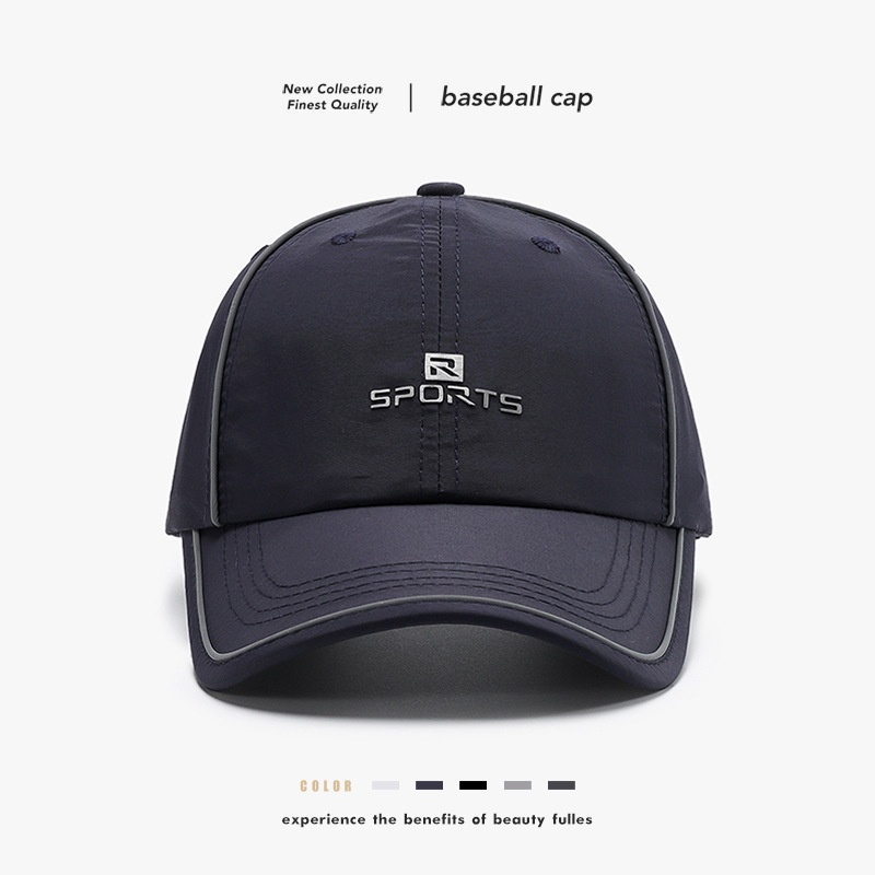 Tor Zur Wildnis Men's Summer Thin Quick-Dry Breathable Outdoor Sun Protection Casual Perforated Fishing Sunshade Baseball Cap Trendy_voghion.com