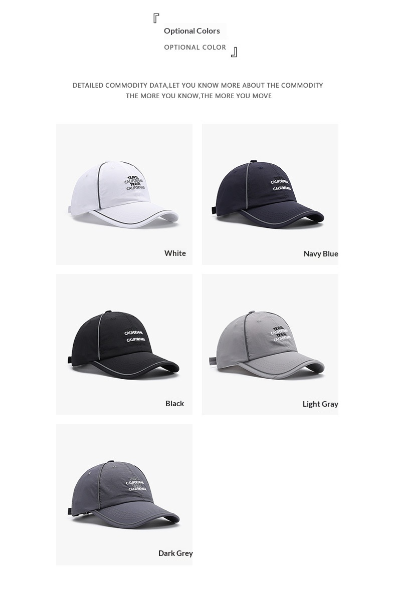 Tor Zur Wildnis Quick-Dry New Letter Embroidery Baseball Women, Spring And Summer Thin Outdoor Running Sunshade Versatile Duckbill Cap_voghion.com