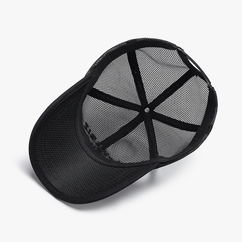 Tor Zur Wildnis Summer Letter Embroidery Breathable Sunshade Mesh Versatile Outdoor Cross-Border Men's Black Duckbill Women's Baseball_voghion.com