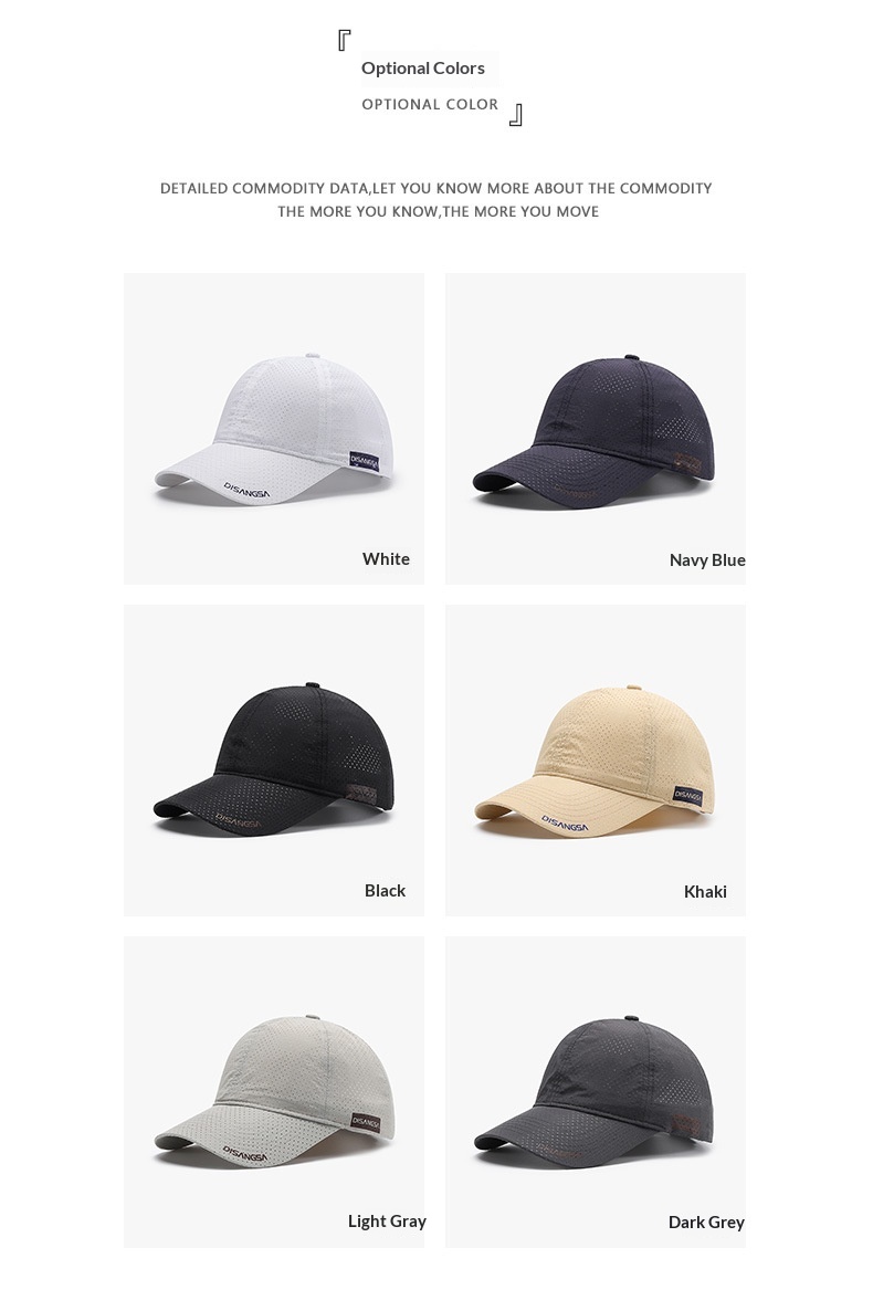 Baseball Cap Breathable Quick-dry Outdoor Sun Protection Hat_voghion.com