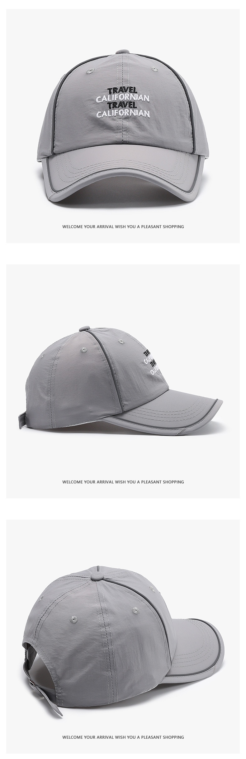 Tor Zur Wildnis Quick-Dry New Letter Embroidery Baseball Women, Spring And Summer Thin Outdoor Running Sunshade Versatile Duckbill Cap_voghion.com