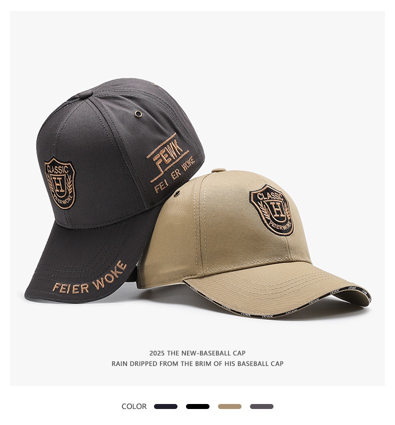 Broderad baseballkeps för män och kvinnor i streetstil_voghion.com