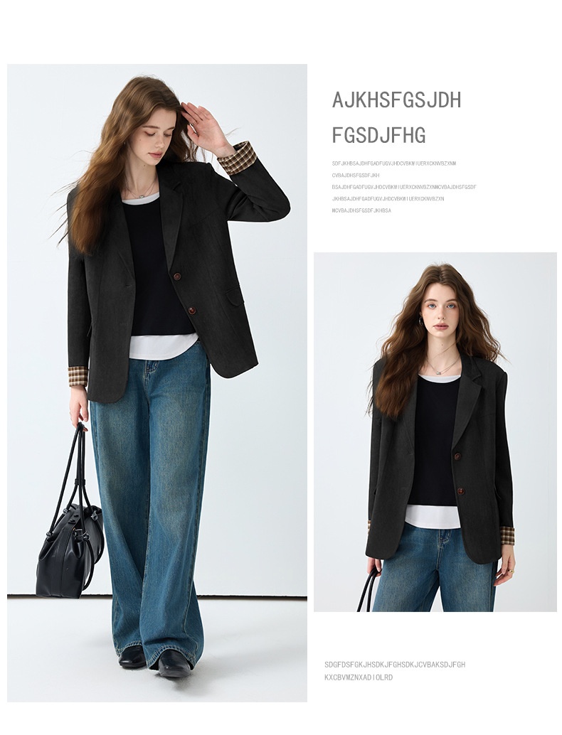 Blazer donna stile casual color caffè giacca elegante da donna_voghion.com