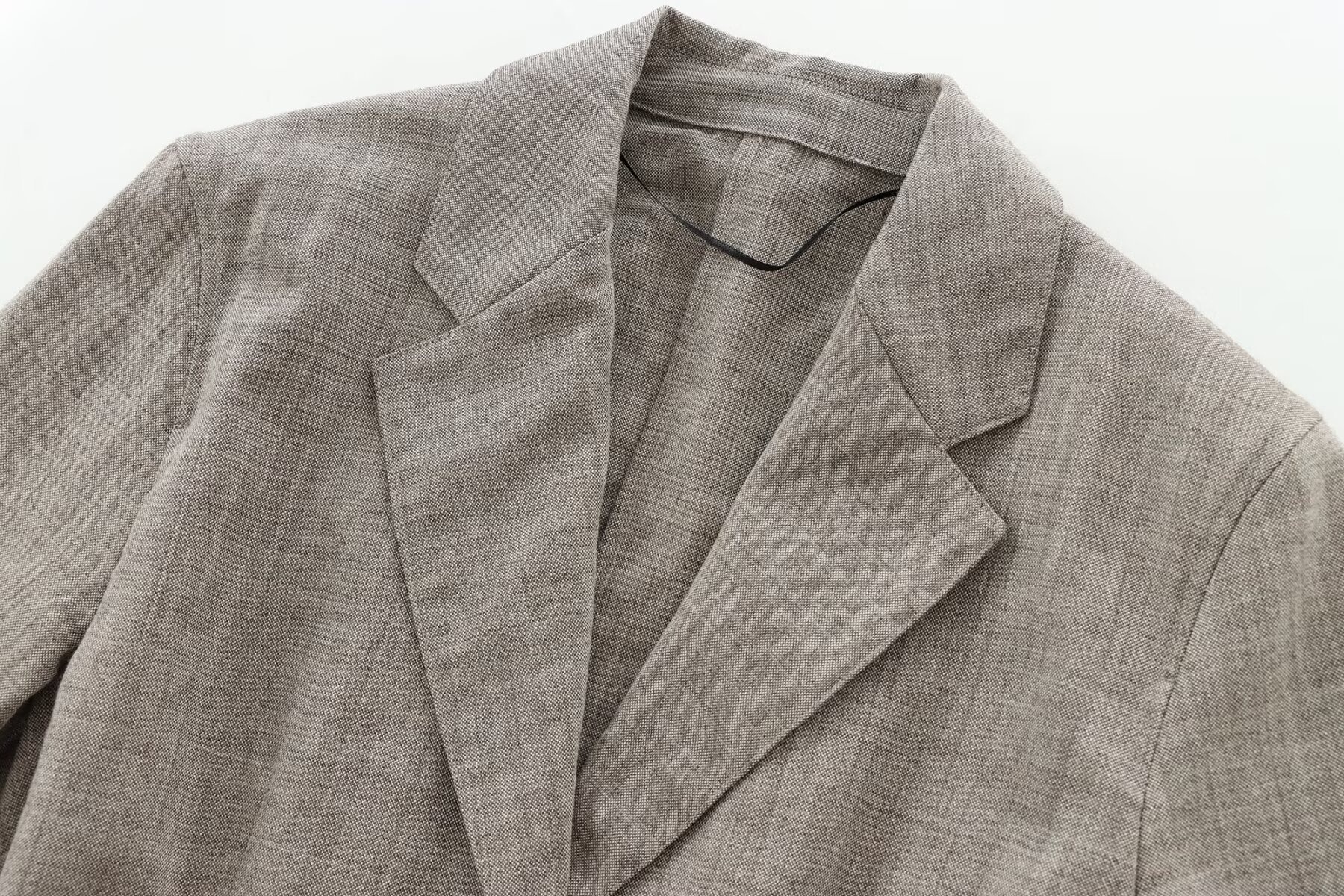 Women's Single-breasted Belted Blazer For Casual Commuting_voghion.com