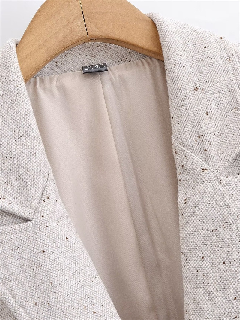 Abbigliamento donna Primavera 2026 Nuovo stile europeo e americano Blazer elegante e alla moda a maniche lunghe Top semplice_voghion.com