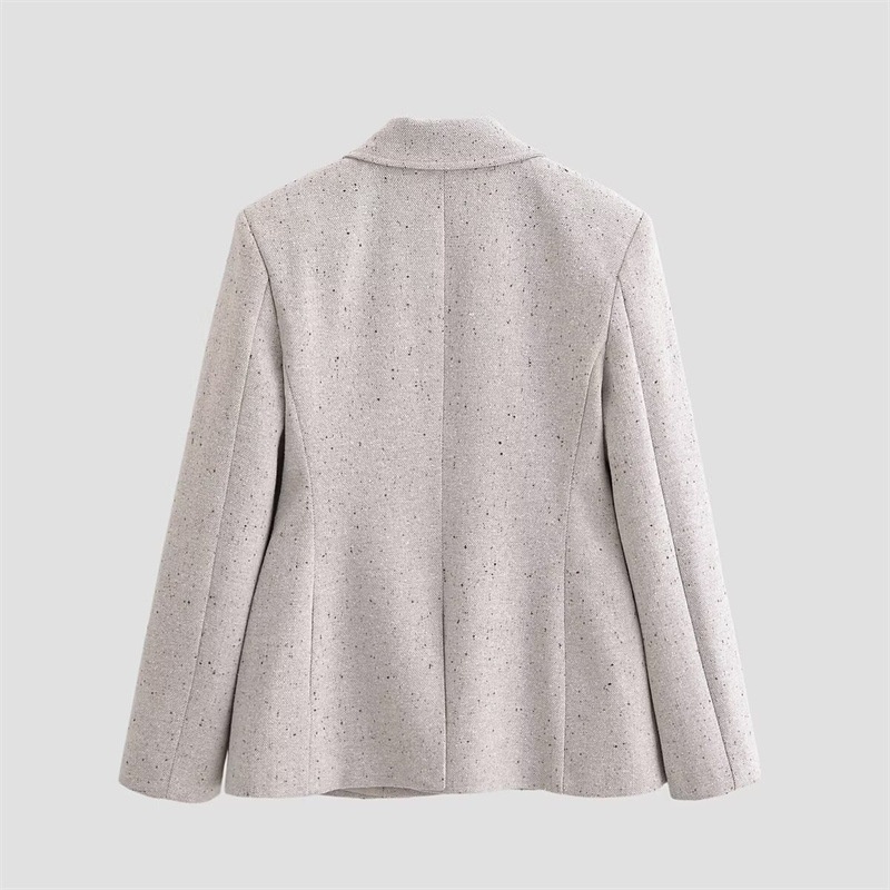 Abbigliamento donna Primavera 2026 Nuovo stile europeo e americano Blazer elegante e alla moda a maniche lunghe Top semplice_voghion.com