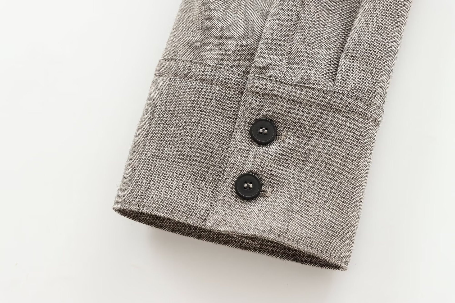 Women's Single-breasted Belted Blazer For Casual Commuting_voghion.com