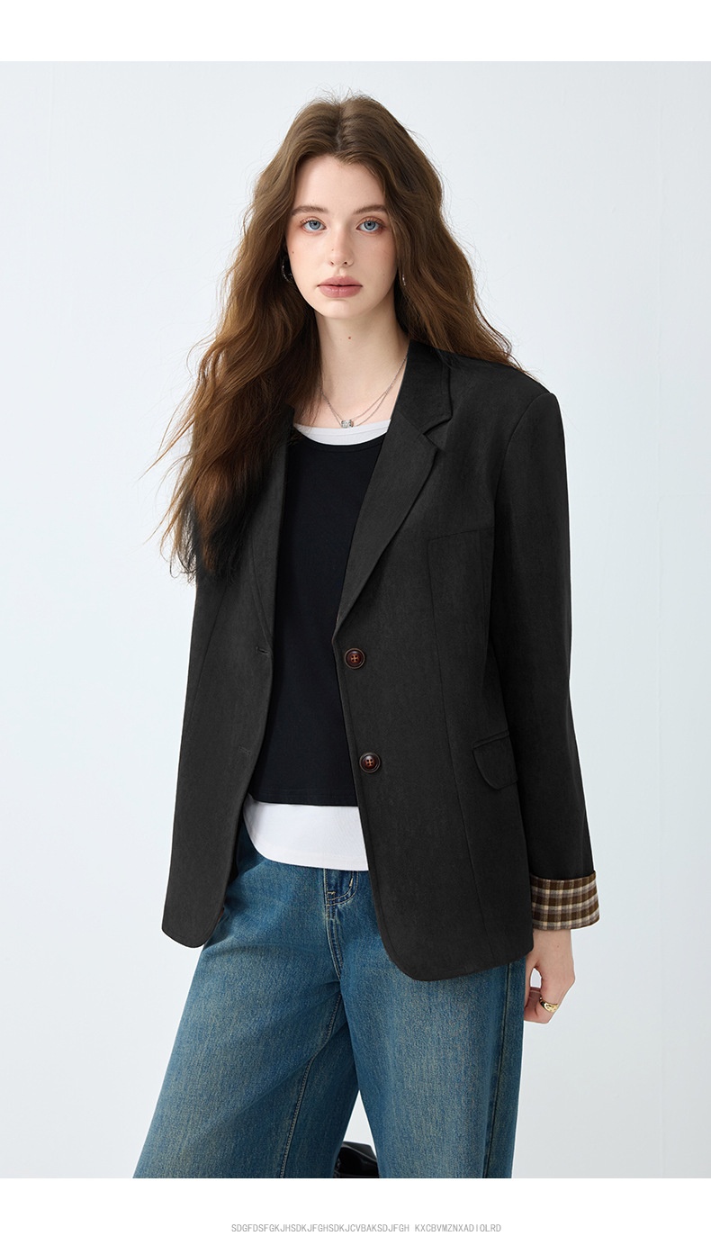 Blazer donna stile casual color caffè giacca elegante da donna_voghion.com