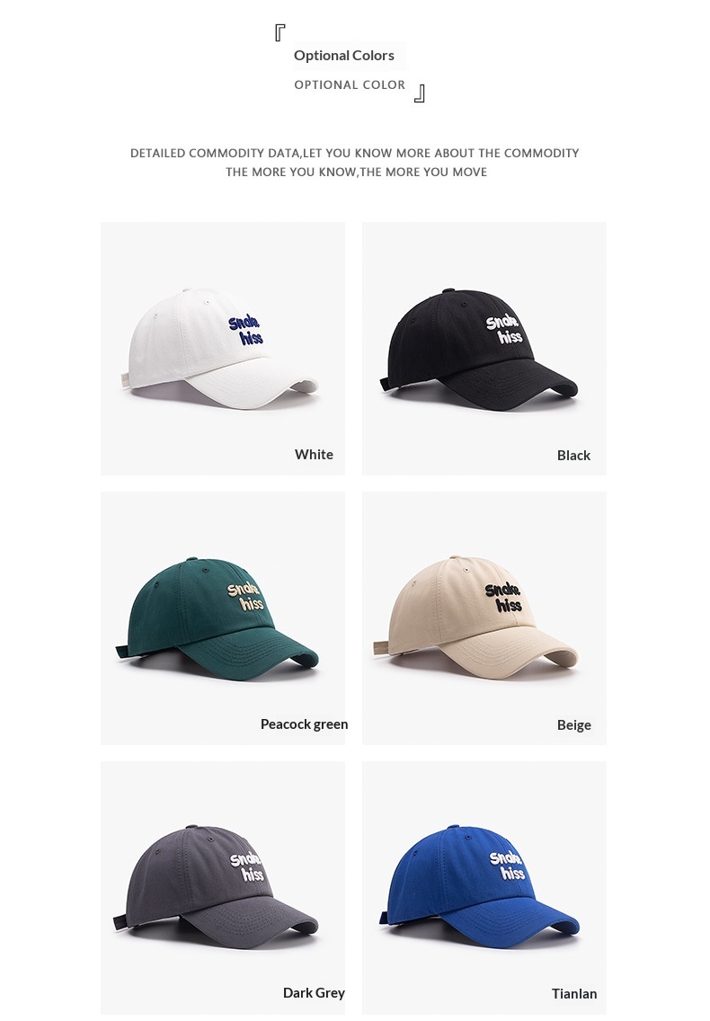 Baseball Cap For Women Versatile Korean Style Letter Embroidery_voghion.com