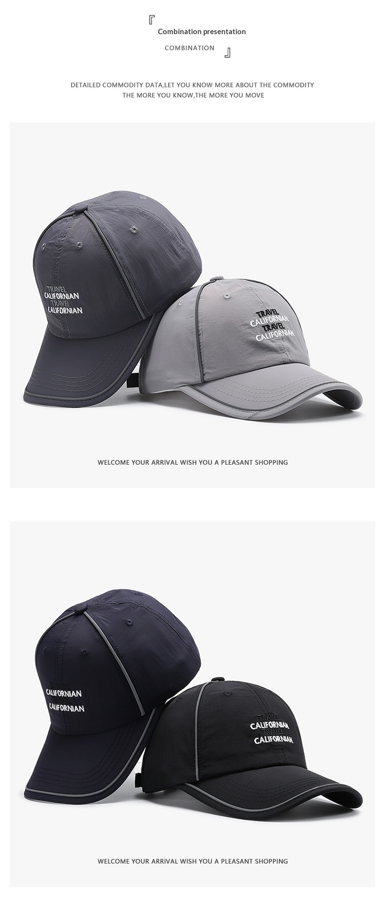 Tor Zur Wildnis Quick-Dry New Letter Embroidery Baseball Women, Spring And Summer Thin Outdoor Running Sunshade Versatile Duckbill Cap_voghion.com