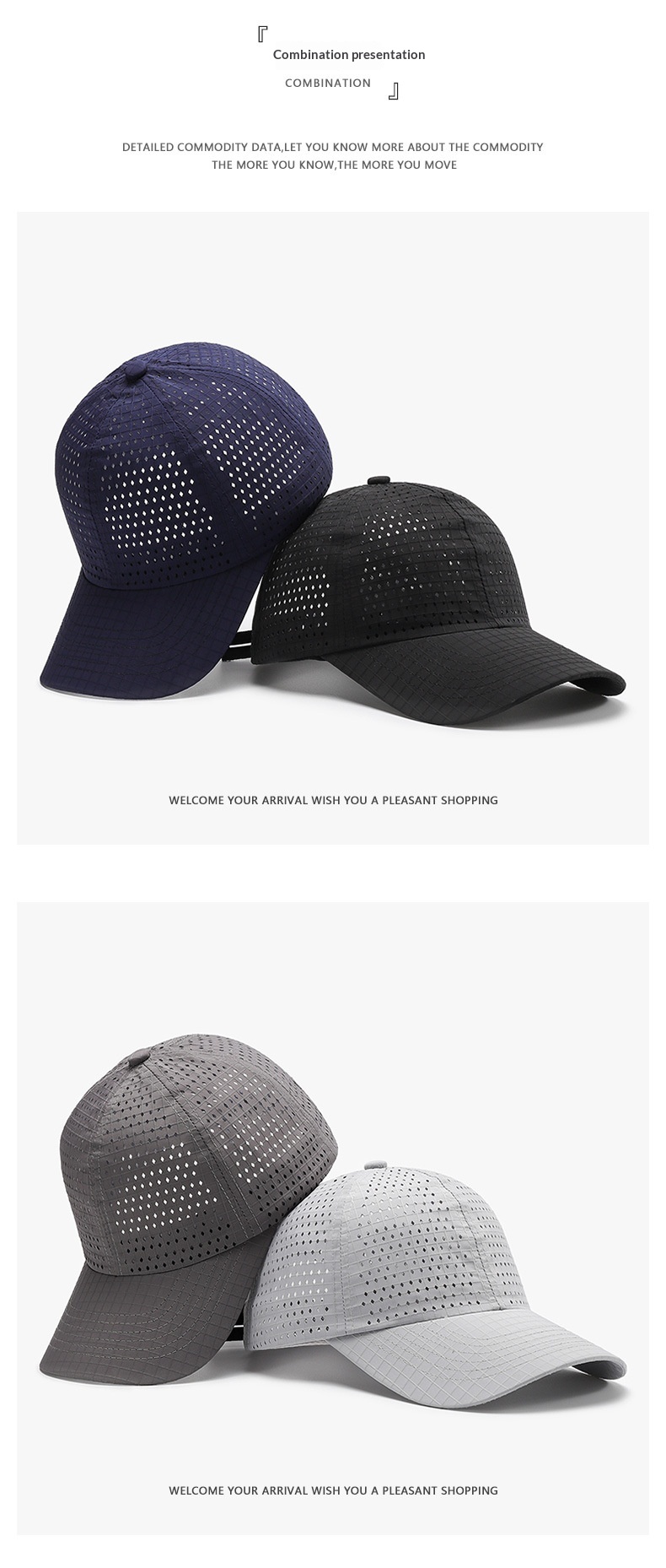 Mesh Baseball Cap Sun Hat Quick Dry Breathable For Men And Women_voghion.com
