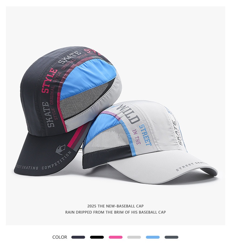 Quick Dry Outdoor Sun Hat Baseball Cap For Men Breathable Mesh_voghion.com