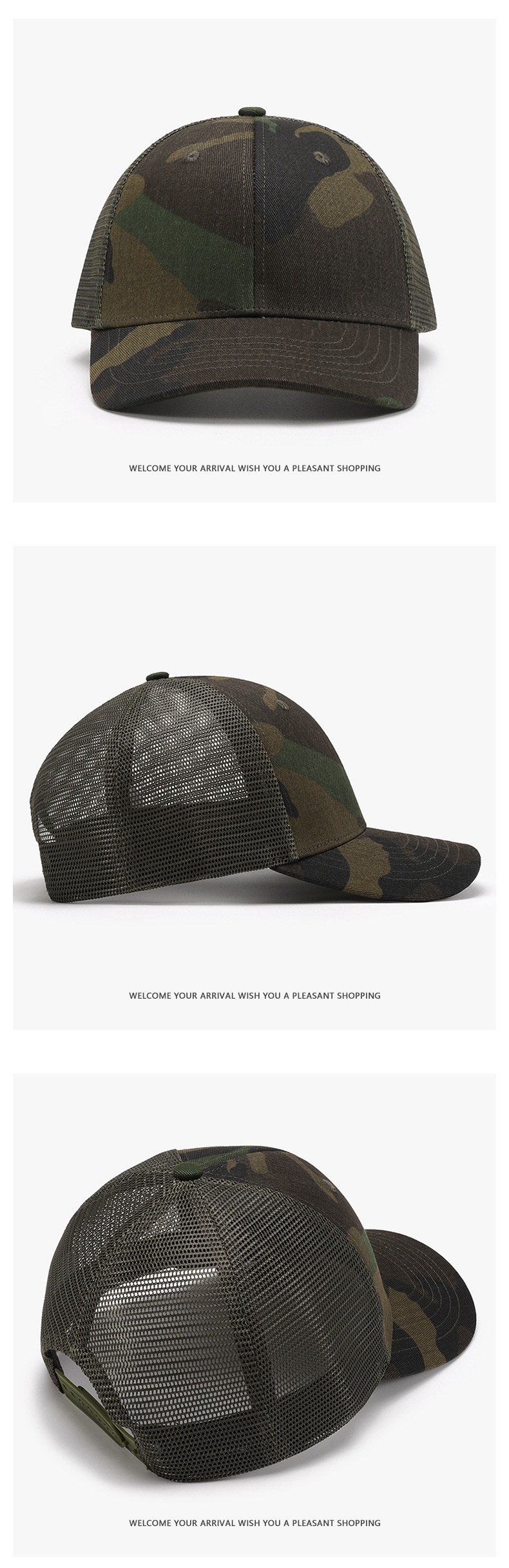 Tor Zur Wildnis Summer Hard Top Camouflage Mesh Hat Men's Outdoor Sun Protection Baseball Fashionable Breathable Versatile Duckbill Cap_voghion.com
