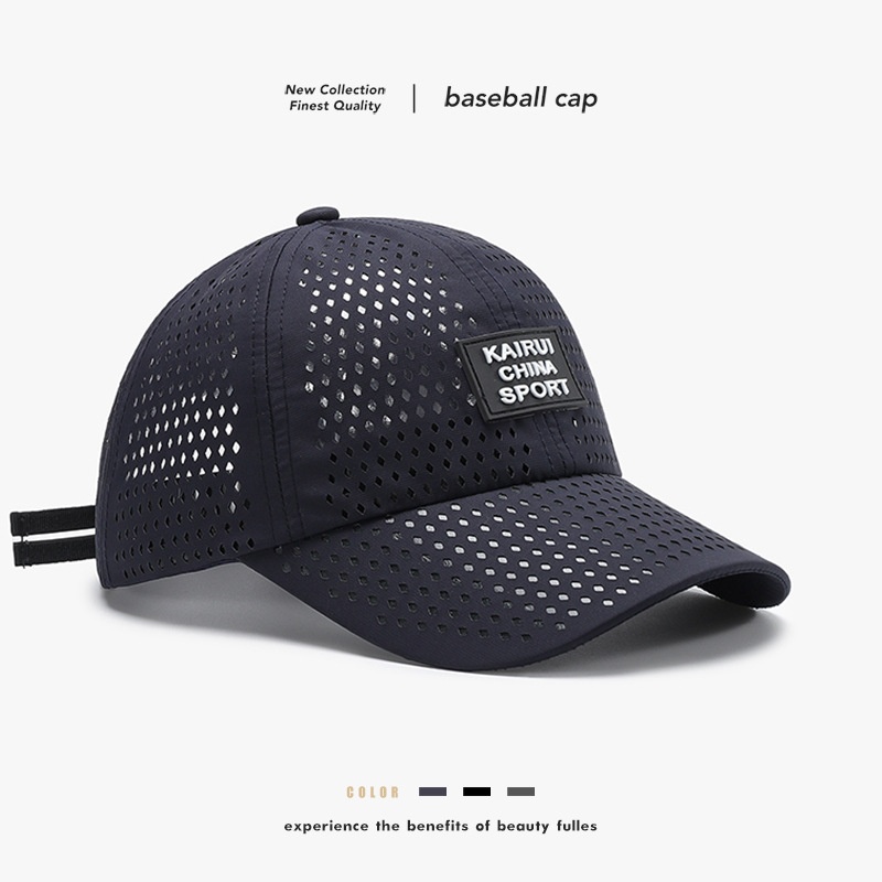 Tor Zur Wildnis Spring Summer Mesh Hat Diamond-shaped Perforated Quick-drying European American Cross-border Letter Baseball Outdoor_voghion.com