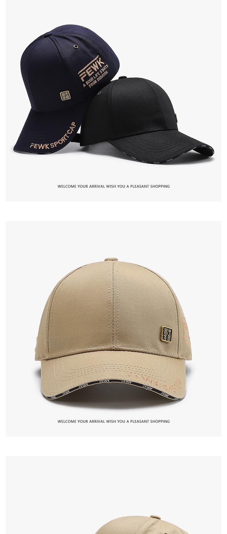 Baseball Cap Chinese Style Copper Label Embroidery Men Outdoor_voghion.com