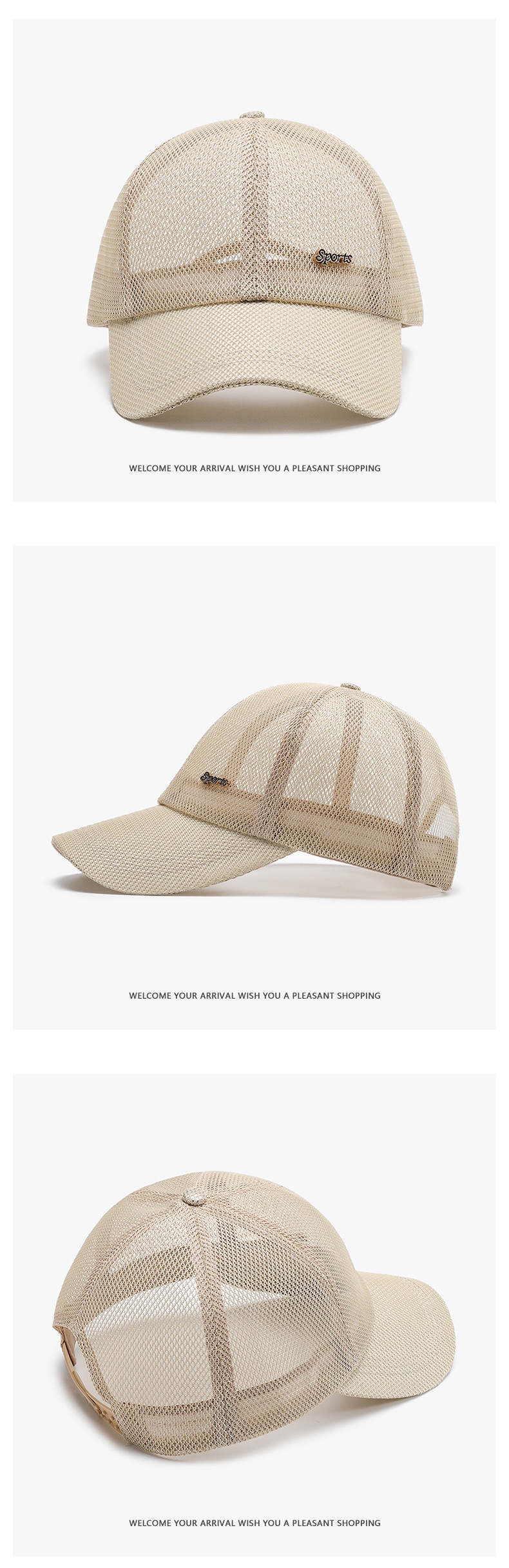 Boné Tor Zur Wildnis Summer Masculino em Malha para Atividades ao Ar Livre, Estilo Baseball, com Letras, Ideal para Pesca Transfronteiriça, Esportes e Viagens, Proteção Solar e Design de Aba de Pato (Atacado)_voghion.com