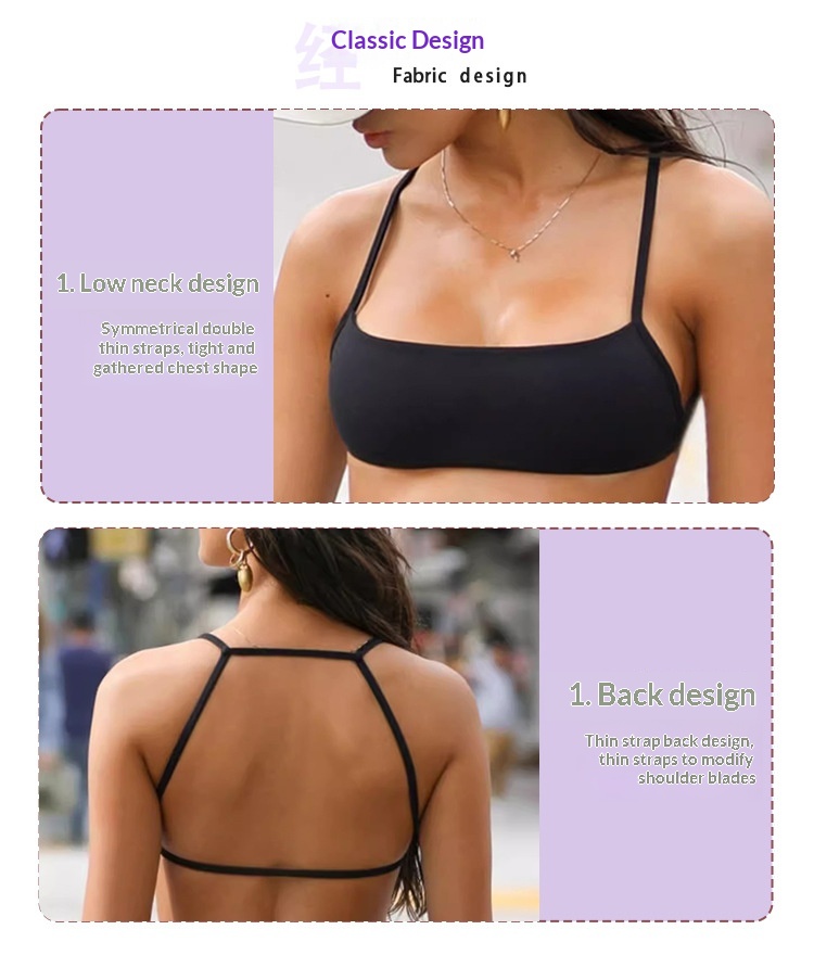 Sportbeha voor dames push-up met open rug voor hardlopen_voghion.com