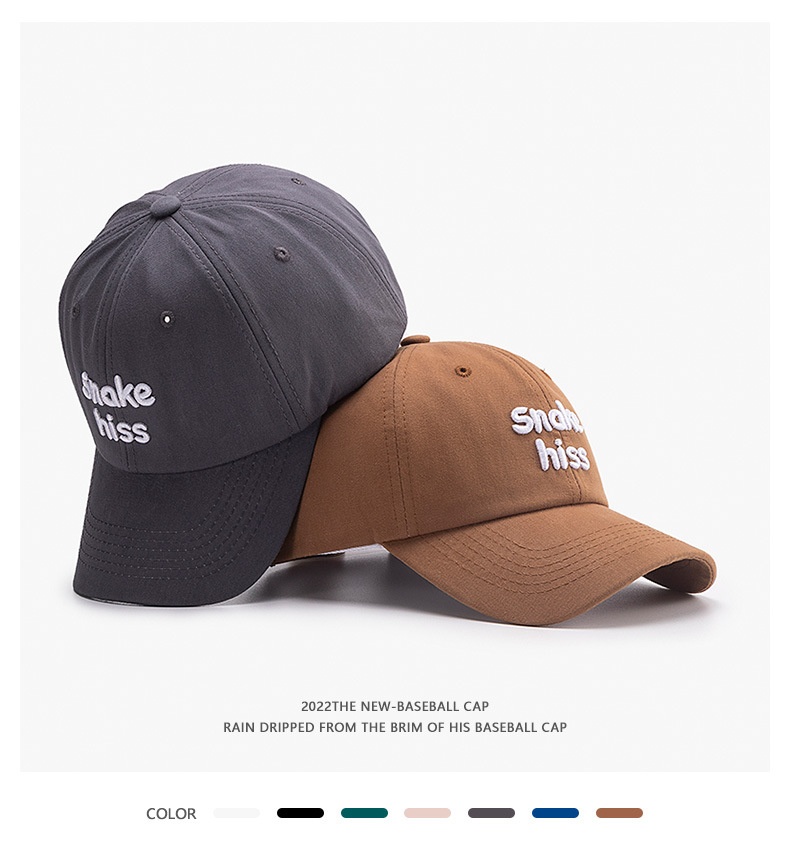 Baseball Cap For Women Versatile Korean Style Letter Embroidery_voghion.com